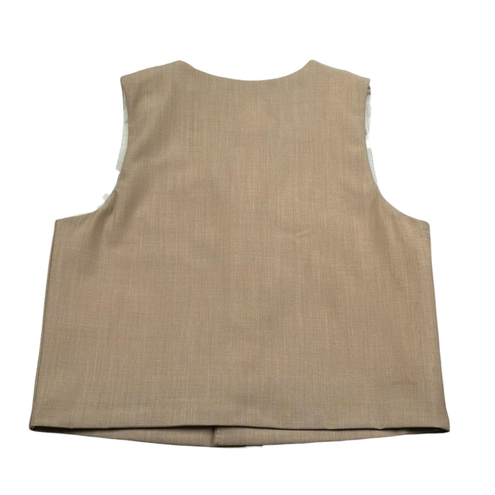 M+E' Gilet Tinta Unita per Bambino UEM0547 SABBIA M+E' 