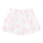 Monnalisa Short Tinta Unita Stampa Cerchi per Bambina 31A411 BIANCO MONNALISA 