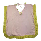 Selini Action Camicia Tinta Unita Modello Largo Con Applicazioni Rosa Per Bambina