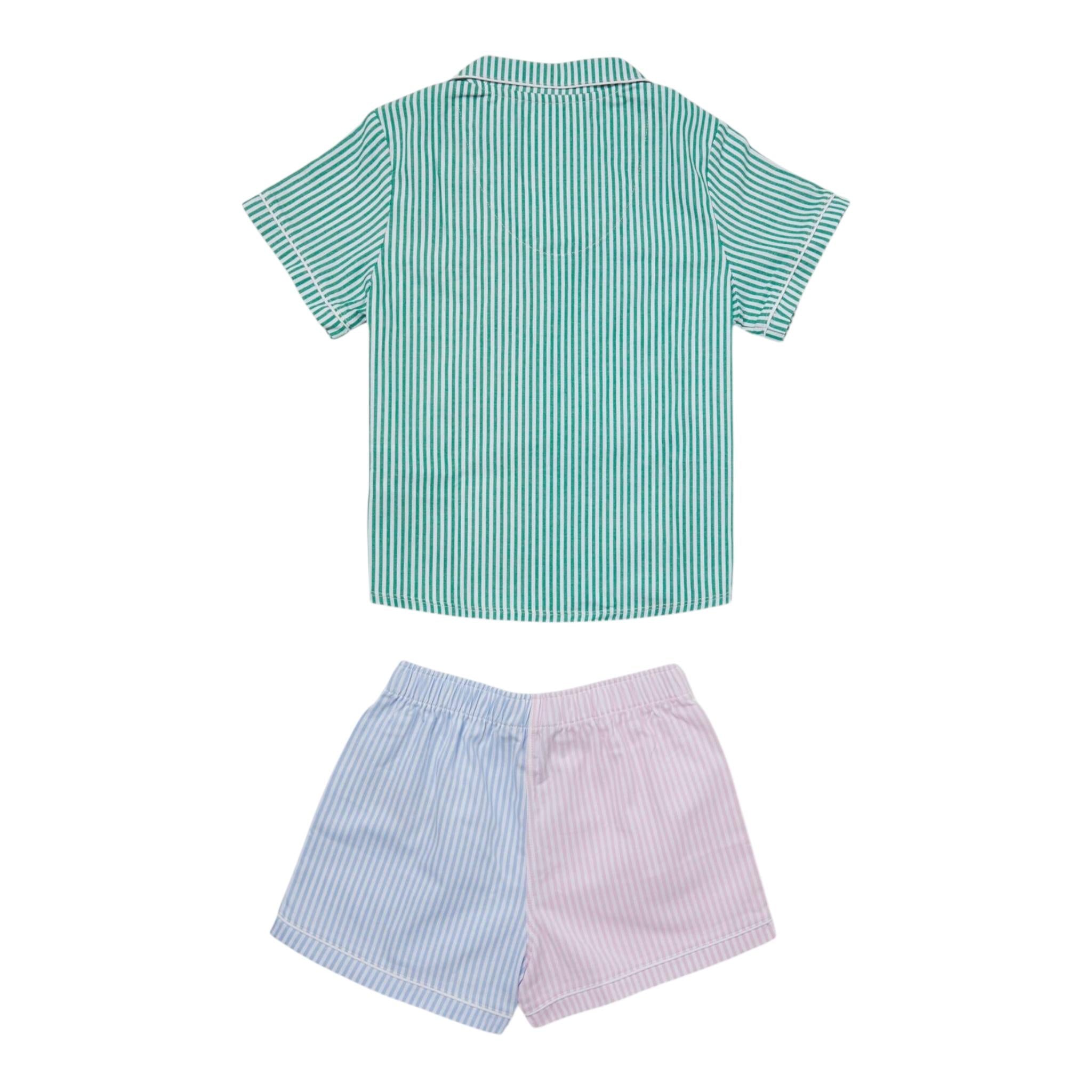 Ralph Lauren Completo 2 Pezzi Pigiama Camicia-Shorts  per Bambina 9P01400 MULTICOLOR RALPH LAUREN 