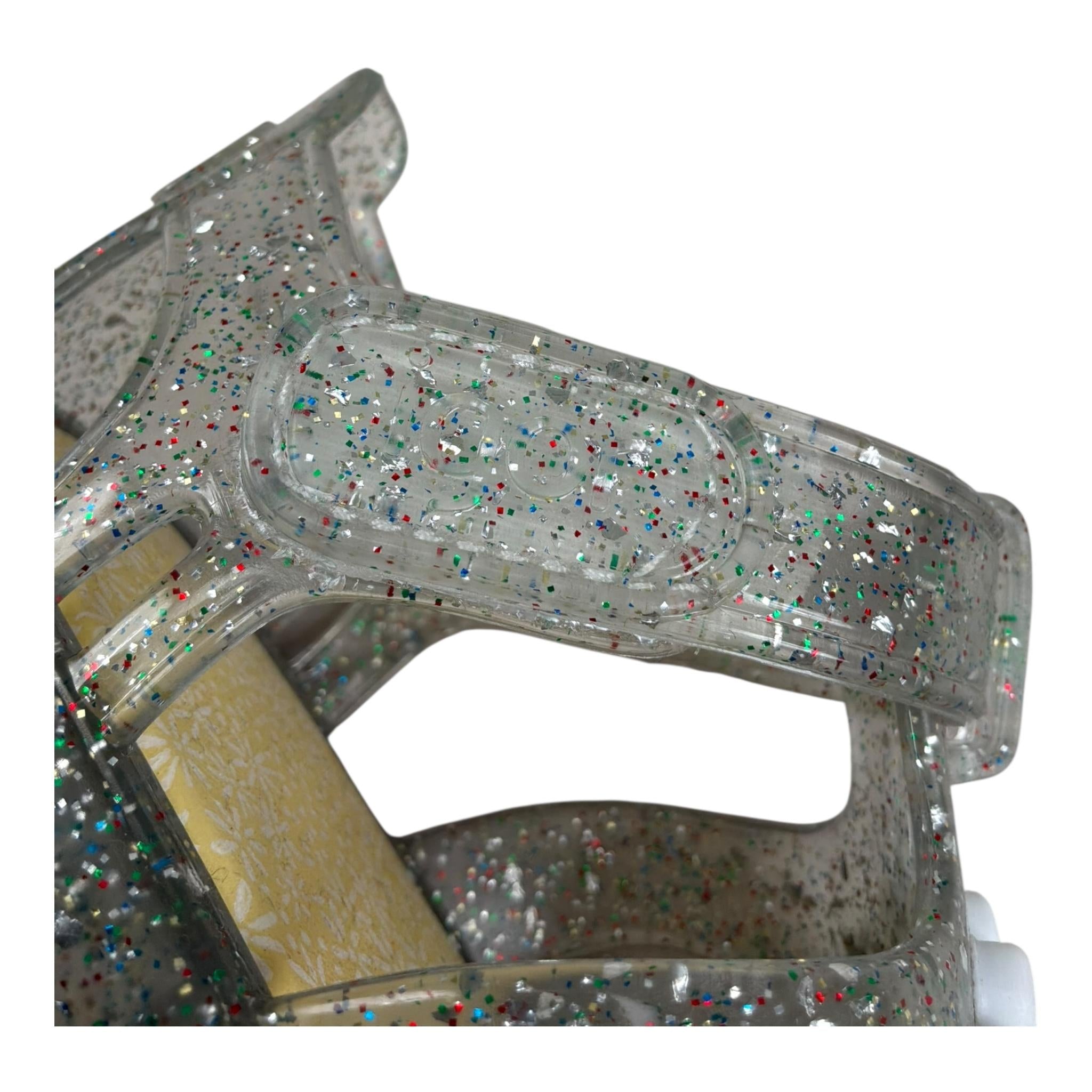 Igor Sandalo In Gomma Tinta Unita con Glitter per Neonata S10341 GRIGIO IGOR 