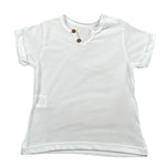 Babyvip T-Shirt Tinta Unita con Bottoni per Neonato T7766 BIANCO BABYVIP 