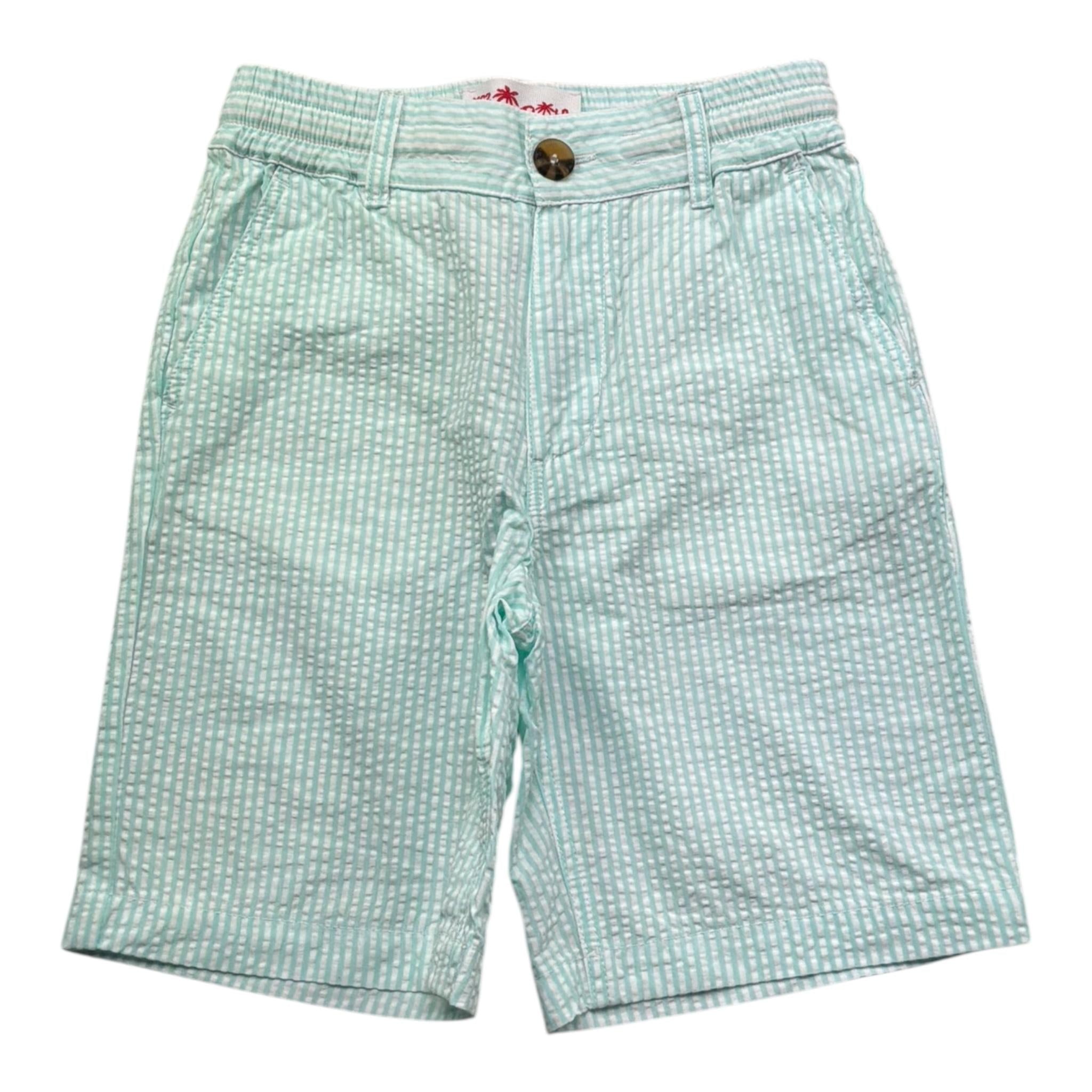 Saint Barth Bermuda Tinta Unita con Fantasia A Quadretti per Bambino 00865L BIANCO SAINT BARTH 