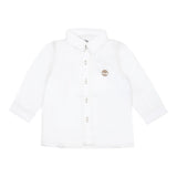 Timberland Camicia Manica Lunga Tinta Unita con Logo per Neonato T60488 BIANCO TIMBERLAND 