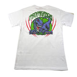 Propaganda T-Shirt Girocollo Tinta Unita Con Stampa Bianco Per Bambino