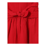 Max&Co. Abito Tinta Unita Giromanica per Bambina MX01222 ROSSO MAX&Co. 
