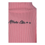 MARC ELLIS maglia collo alto tinta unita con logo Rosa per Bambina JMJSW00186 ROSA MARC ELLIS 