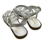 Twinset Sandalo Tinta Unita Con Borchie Bianco Per Bambina 241GCJ080 BIANCO TWINSET 