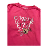 GUESS shirt girocollo tinta unita cn stampa Fuxia per Bambina K4BI05J1314 FUXIA GUESS 