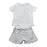 Dsquared2 Completo 2 Pezzi T-Shirt-Bermuda tinta unita Bianco per Neonato DQ2256 BIANCO DSQUARED2 