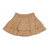 Monnalisa Gonna Tinta Unita con Balze per Bambina 17E701J BEIGE MONNALISA 