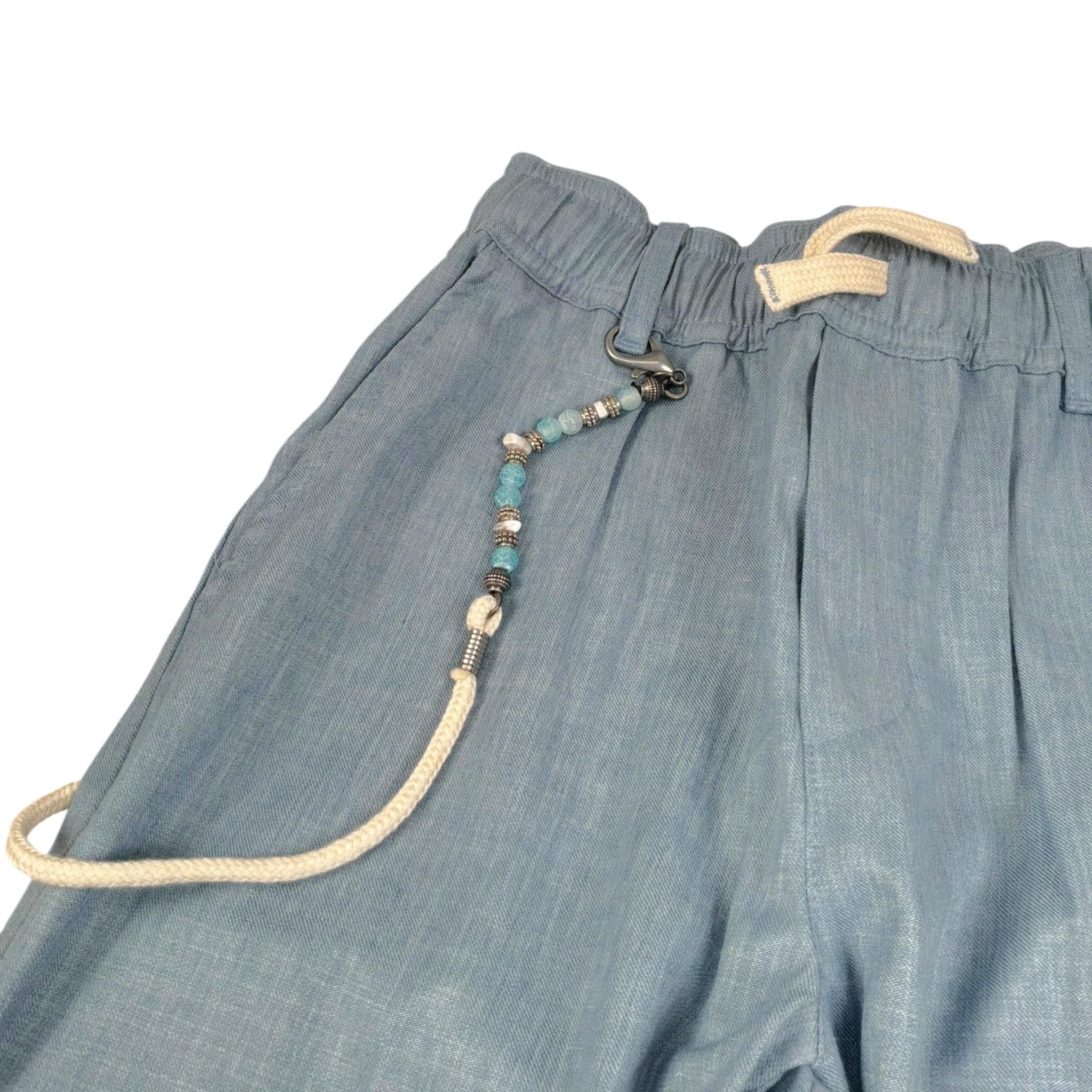 Please Pantalone Tinta Unita con Elastico In Vita per Bambino PE75130B73 POLVERE PLEASE 