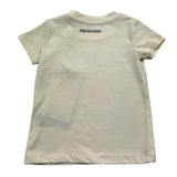 Trussardi T-Shirt Girocollo Tinta Unita con Stampe per Neonato TIP26047TS BEIGE TRUSSARDI 