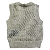 Trussardi Canotta Tinta Unita Traforata per Neonata TIP26108GL BEIGE TRUSSARDI 