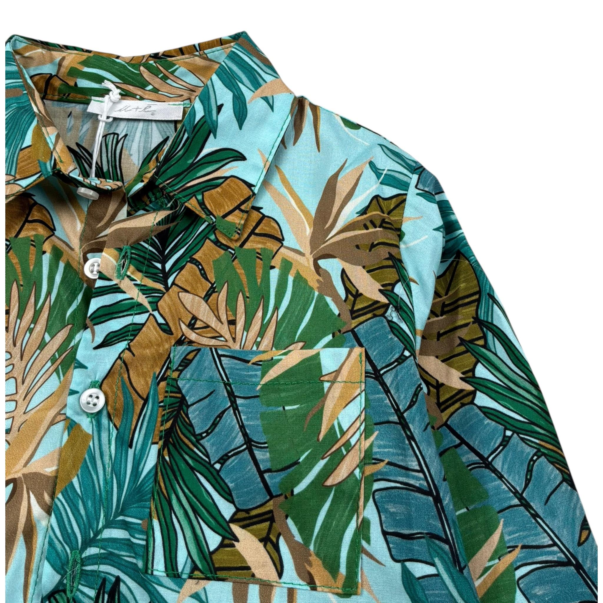 M+E' Camicia Manica Lunga Stampa Fantasia Multicolor per Bambino UEM0333 MULTICOLOR M+E' 