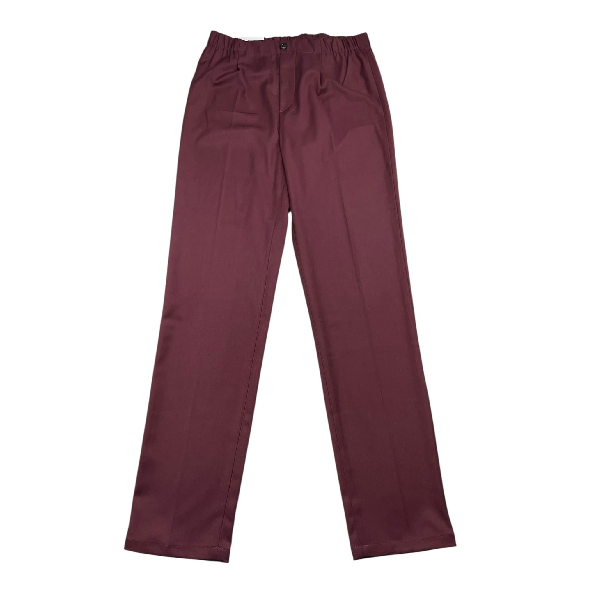 MICHAEL COAL pantalone tinta unita con elastico in vita Bordeaux per Bambino YOUTOM7157F24 BORDEAUX MICHAEL COAL 