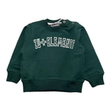 ZU+ELEMENTS felpa girocollo tinta unita con stampa Verde per Bambino ZU2822J VERDE ZU+ELEMENTS 