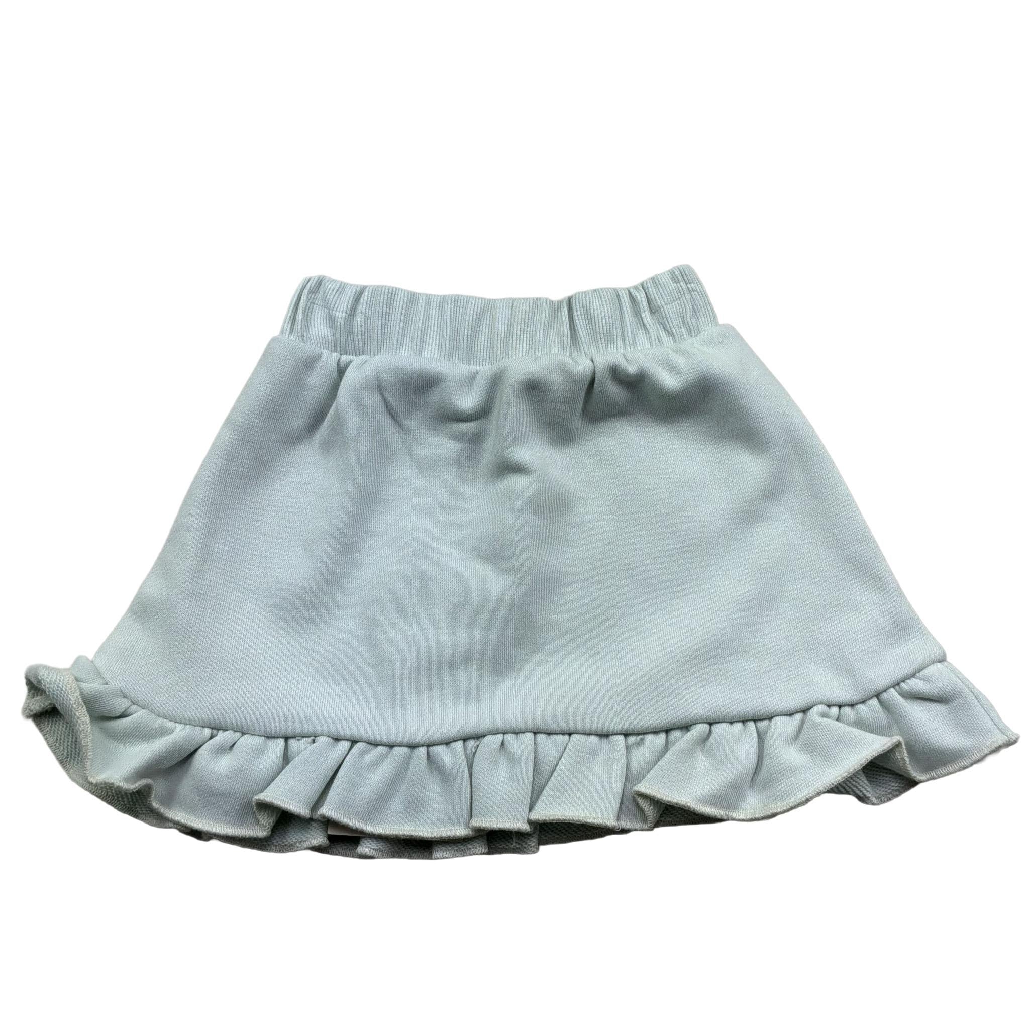 Trussardi Gonna Tinta Unita con Elastico In Vita per Neonata TIP26016GO VERDE ACQUA TRUSSARDI 