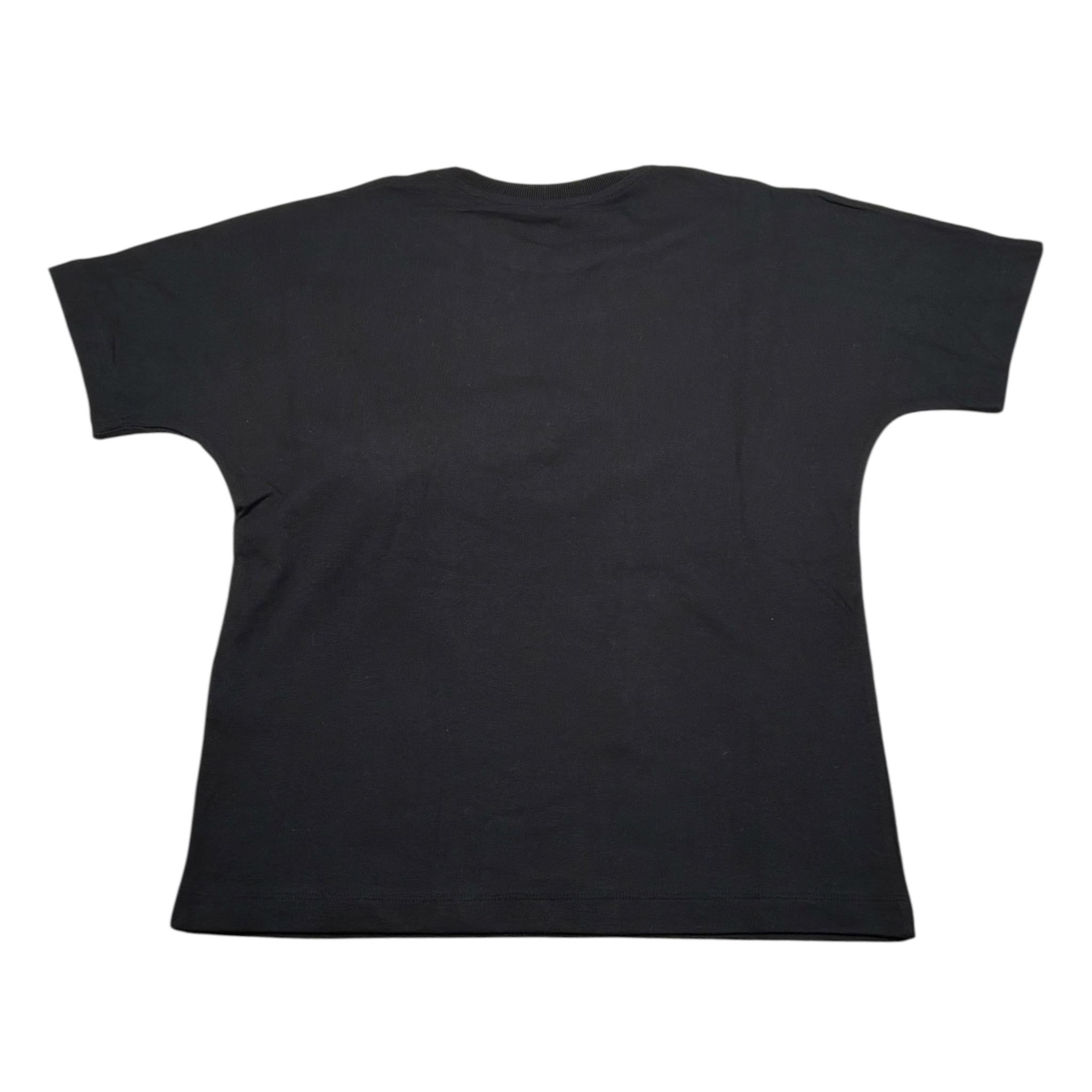 Disclaimer T-Shirt Girocollo tinta unita con Stampa Nero per Bambina 23IDK53962 NERO DISCLAIMER 