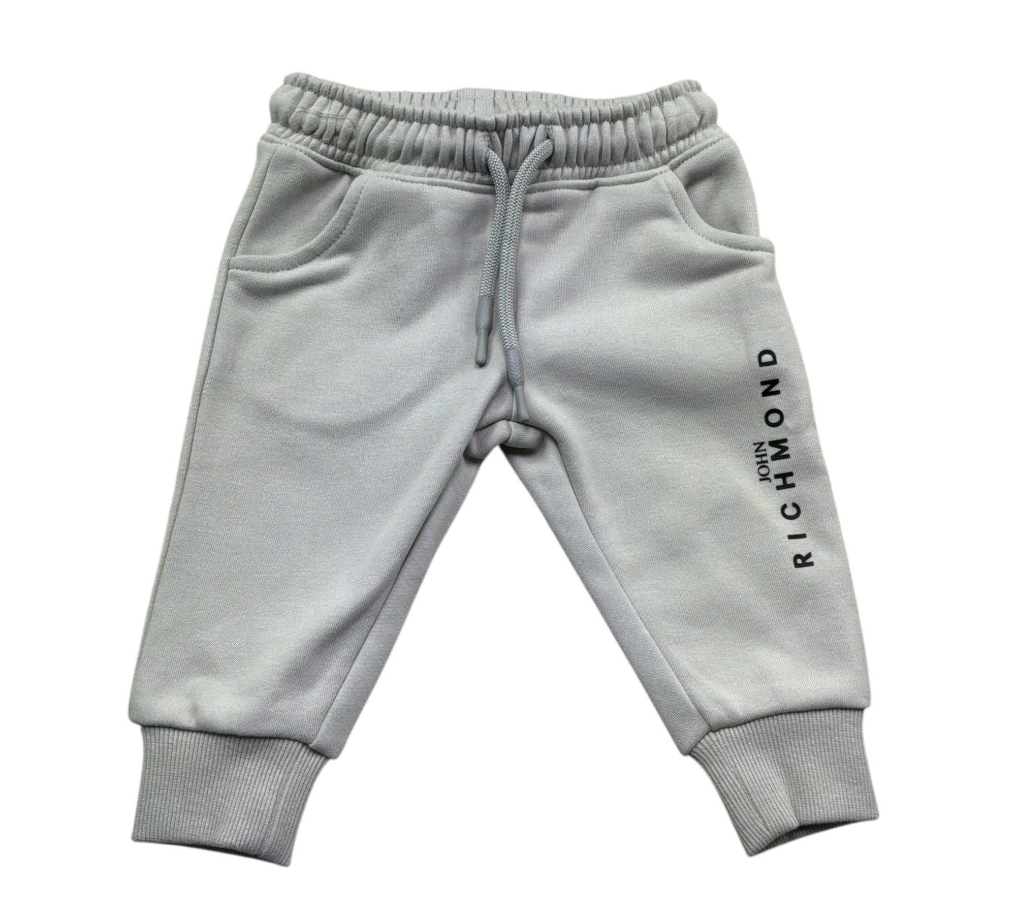 John Richmond Pantalone Tuta Tinta Unita con Logo per Neonato RIP26003PA GRIGIO JOHN RICHMOND 