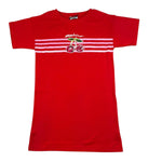 Moschino Abito Mezza Manica Tinta Unita con Stampa per Bambina HDV0HS ROSSO MOSCHINO 