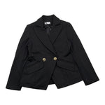 FUN & FUN giacca tinta unita doppiopetto Nero per Bambina FCJJK00060 NERO FUN & FUN 