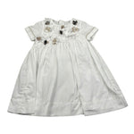 Le Coconne Abito Mezza Manica Tinta Unita con Applicazioni per Neonata LCN2017N BIANCO LE COCONNE 