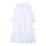 Aspesi Abito Modello Camicia Con Collo Coreano Tinta Unita Bianco Per Bambina