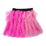Aniye By Girl Gonna In Tulle Tinta Unita Con Elastico In Vita Rosa Fluo Per Bambina