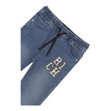 John Richmond Jeans Tinta Unita con Elastico In Vita per Neonato RIP25047JE BLU JOHN RICHMOND 