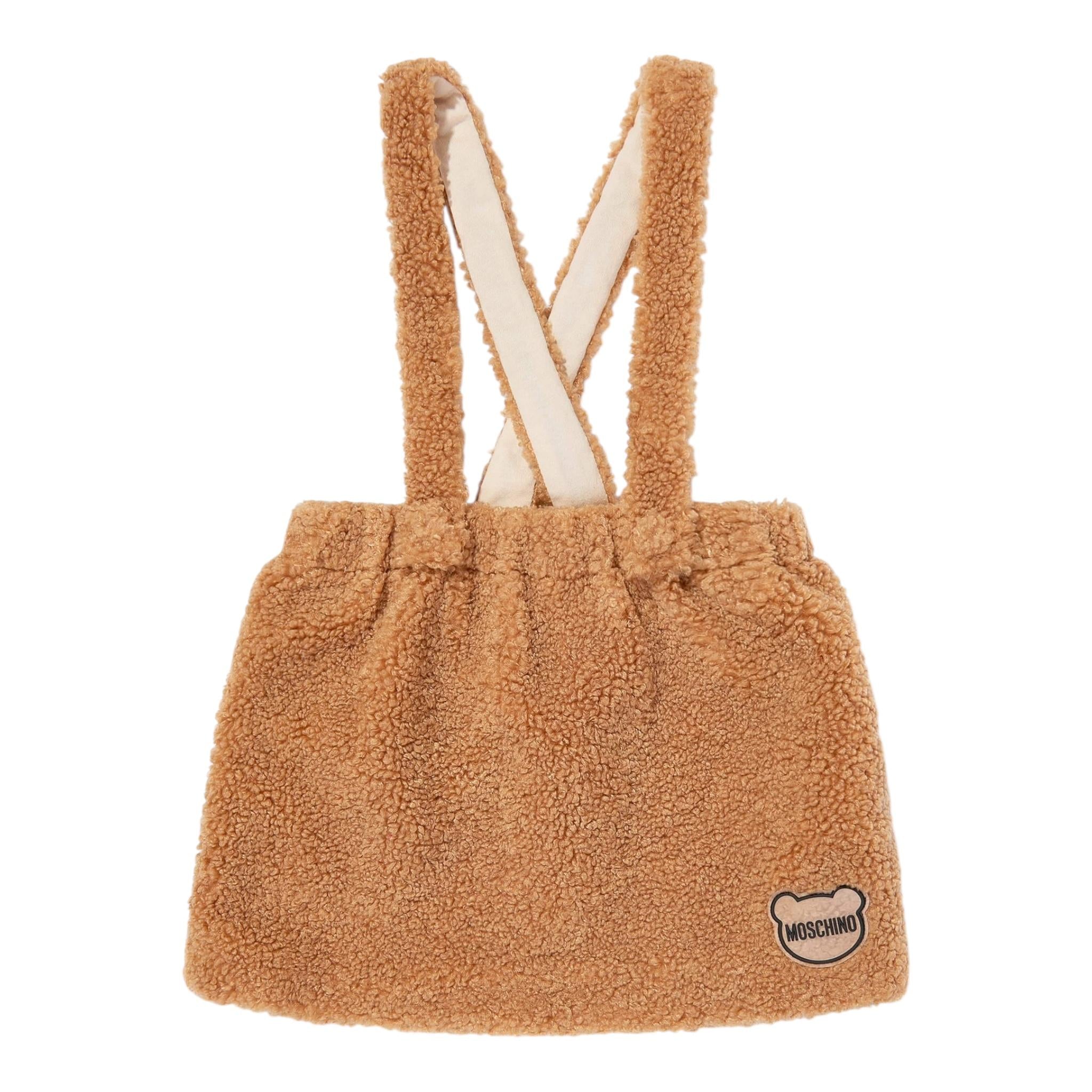 MOSCHINO completo 2 pezzi shirt-salopette Bianco per Bambina MDK02WX BIANCO MOSCHINO 