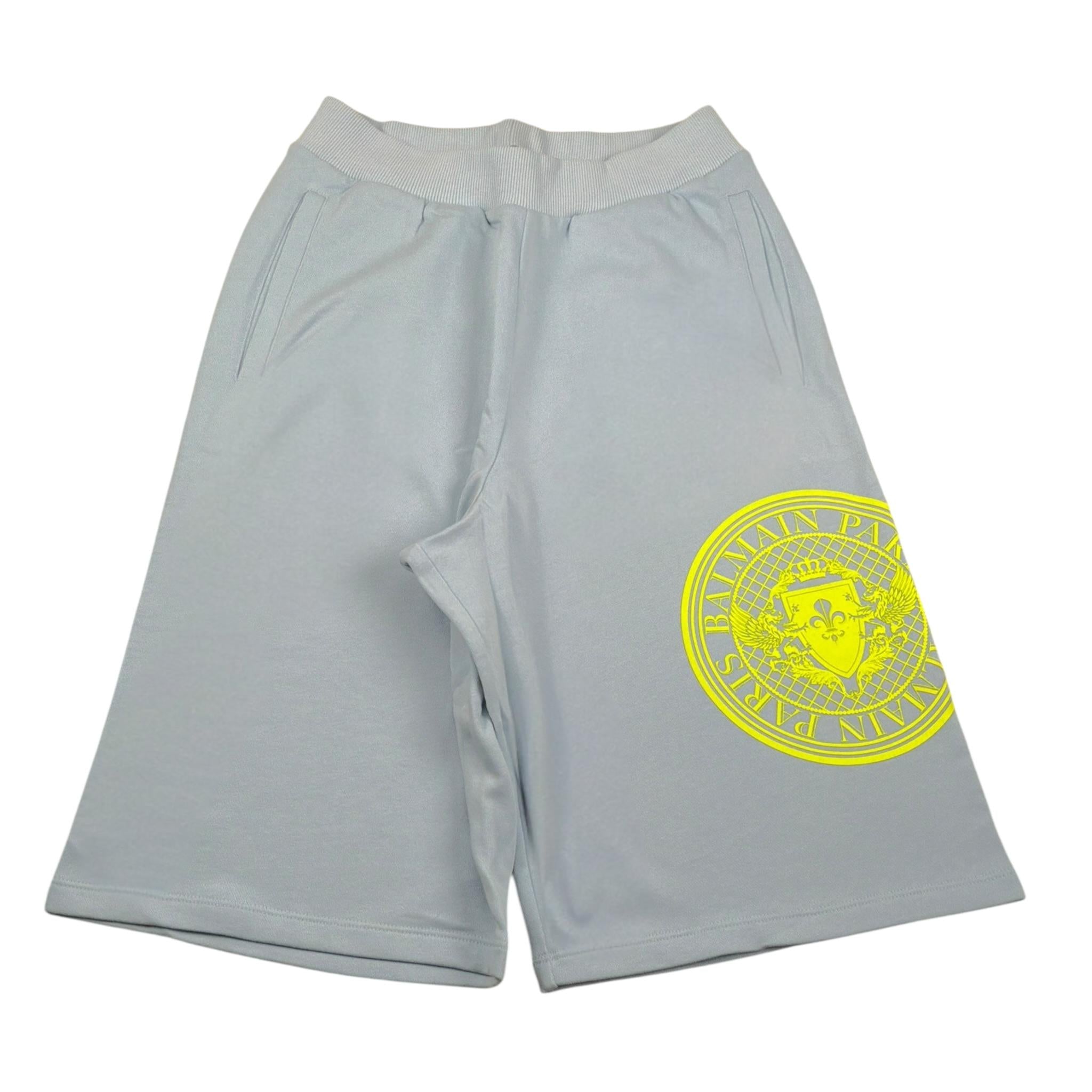 Balmain Bermuda tinta unita con Logo Azzurro per Bambino BU6S39 AZZURRO BALMAIN 