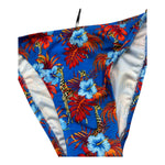 Matinée Costume 2 Pezzi Slip-Fascia Tinta Unita con Fantasia per Bambina CC1018 BLU MATINÉE 