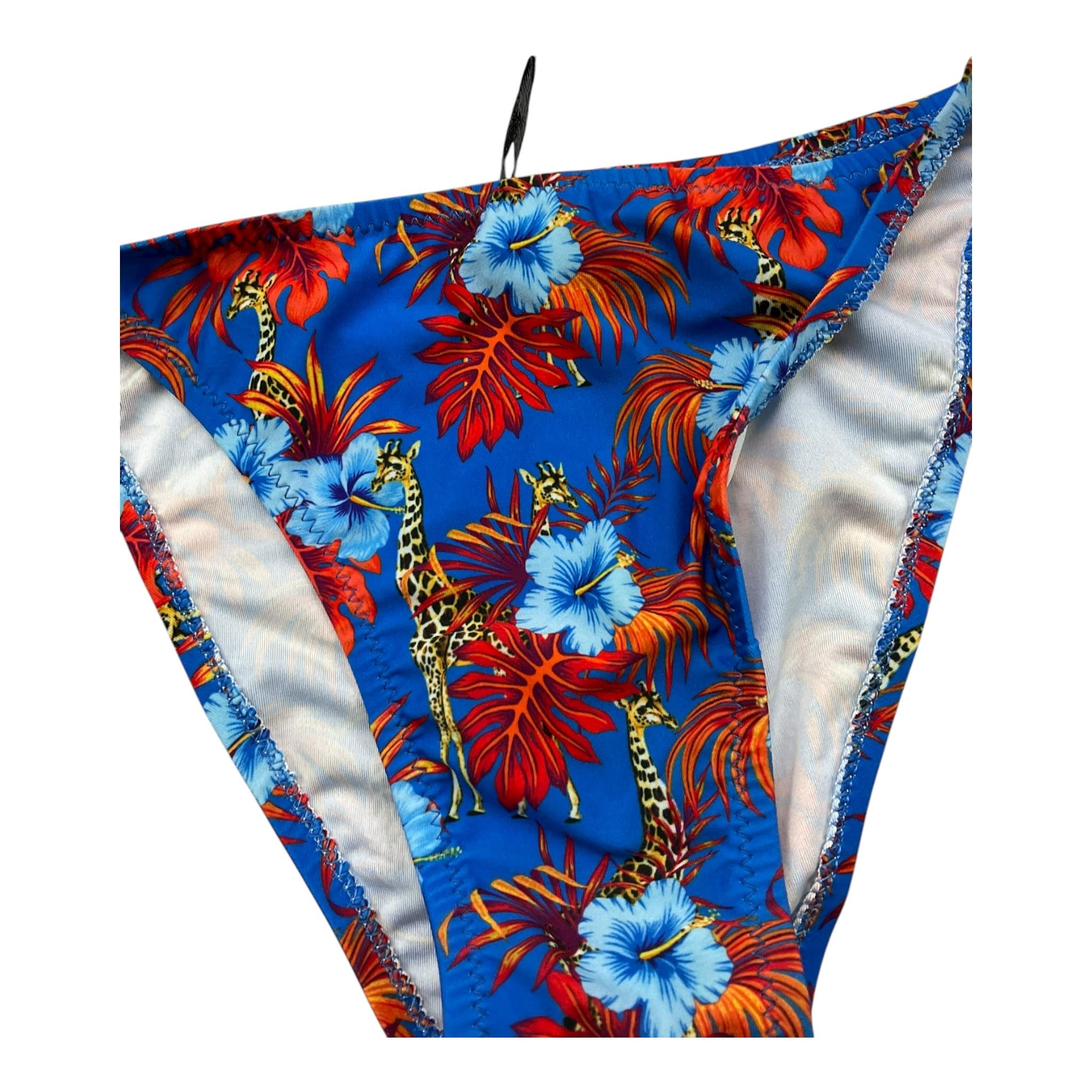 Matinée Costume 2 Pezzi Slip-Fascia Tinta Unita con Fantasia per Bambina CC1018 BLU MATINÉE 