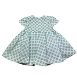 I Delfi Abito Mezzamanica Tinta Unita Fantasia Pois per Neonata 25P5157 BIANCO I DELFI 