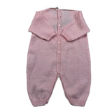 Marlu' Tutina Manica Lunga Tinta Unita con Babbucce per Neonata EL5510 ROSA MARLU' 