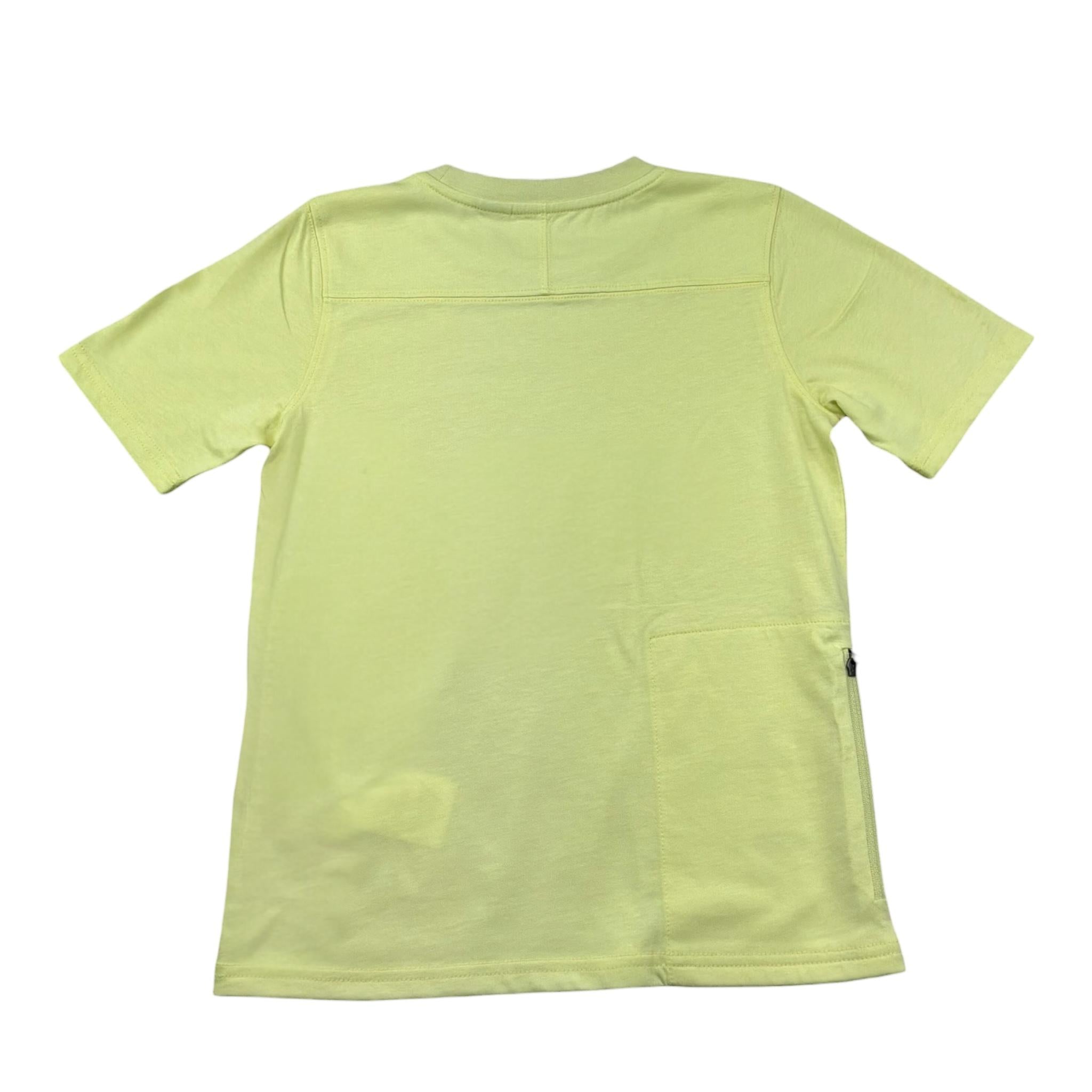 K-Way T-Shirt Girocollo Tinta Unita con Stampa per Bambino K7133YW GIALLO K-WAY 