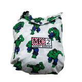 Saint Barth Costume Modello Boxer Tinta Unita con Stampa Hulk per Bambino HULK01X BIANCO SAINT BARTH 