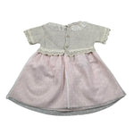 Paz Rodriguez Set Abito Tinta Unita Mezza Manica per Neonata 004122622 ROSA PAZ RODRIGUEZ 