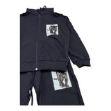 DRESS MOTION IS LIFE completo 2 pezzi felpa-pantalone tinta unita Blu per Bambino DRE3010 BLU DRESS MOTION IS LIFE 