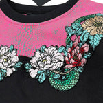 John Richmond Felpa Tinta Unita con Stampa per Bambino RGP26118FE NERO JOHN RICHMOND 