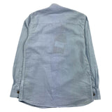 Shako' Camicia Manica Lunga Tinta Unita Collo Coreano Azzurro Per Bambino