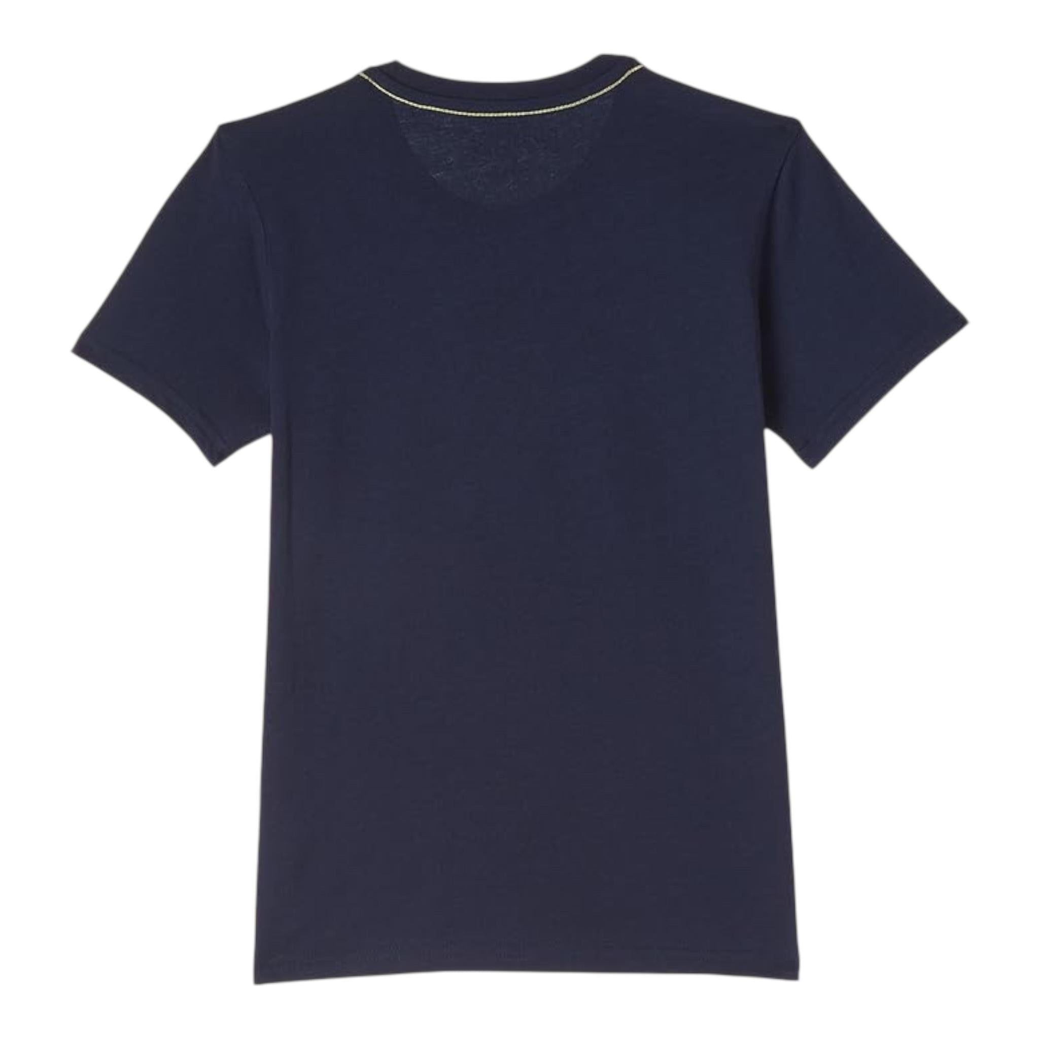 Guess T-Shirt Tinta Unita con Stampa per Neonato N73I55K8HM0N BLU GUESS 