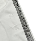 Never Too Jeans tinta unita con Profili In Contrasto Bianco per Bambino NT1689B BIANCO NEVER TOO 