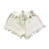 Bamboom+Babies Short Tinta Unita In Maglia Con Elastico In Vita Panna Per Bambina