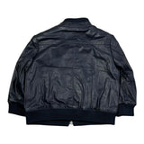 Baby A. Giubbino Tinta Unita In Ecopelle con Zip per Neonato C1972 BLU BABY A. 