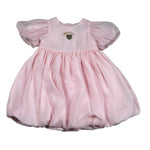 Moschino Abito Tinta Unita con Stampa per Neonata MDV0DE ROSA MOSCHINO 