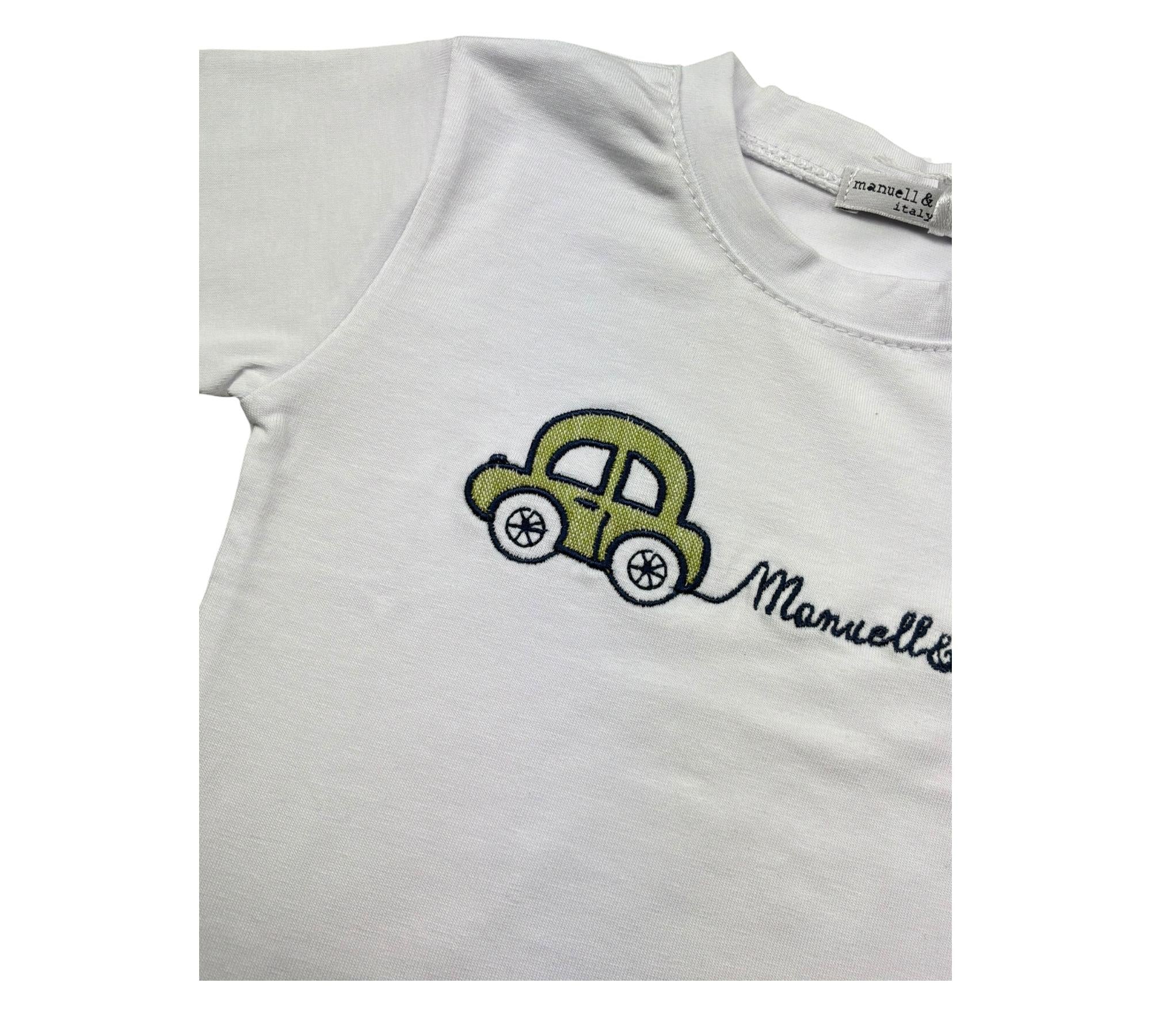 Manuel & Frank Body Mezza Manica Tinta Unita per Neonato MF7396I BIANCO MANUEL & FRANK 