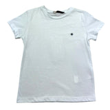 Manuel Ritz T-Shirt Girocollo Tinta Unita con Logo per Bambino MR3120 BIANCO MANUEL RITZ 