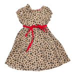 Liu Jo Abito Mezza Manica Tinta Unita con Fantasia Maculata per Bambina KA1077 BEIGE LIU JO 